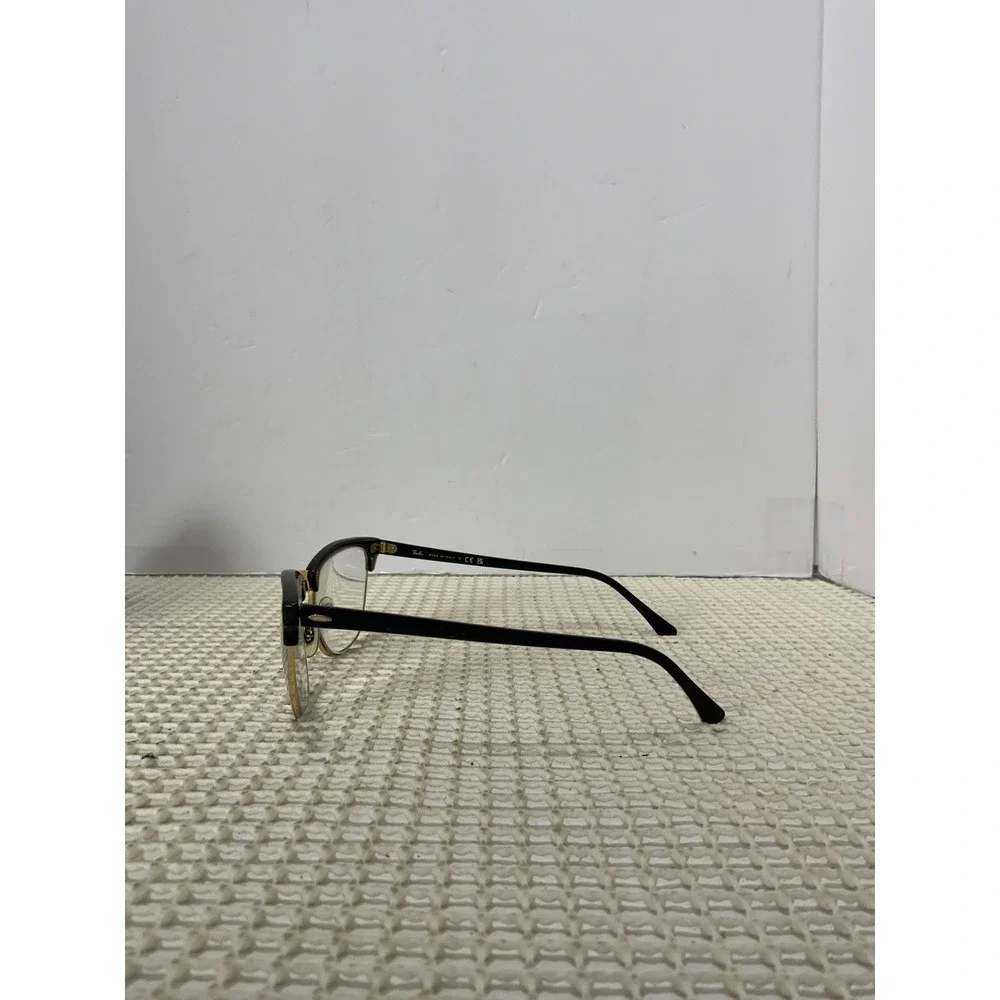 Rayban Clubmaster RB 3016 Glasses Black Gold Round Frames Only Slightly Bent‎